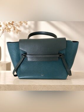Celine Belt bag mini bicolor color amazone